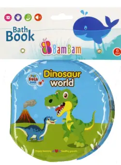 Jucarie bebelusi BamBam, Carticica de baie, Lumea Dinozaurilor