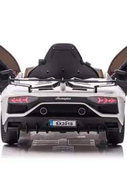 Masinuta electrica Lamborghini Aventador SVJ SX2018 alb