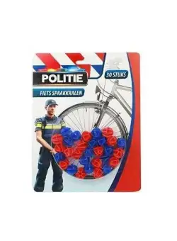 Set 30 ornamente spite bicicleta Politie Toi-Toys TT69520A