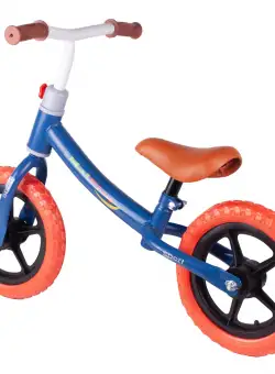 Bicicleta fara pedale 12 inch PushSport AlbastruRosu