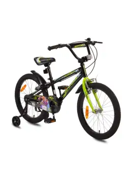 Bicicleta pentru baieti cu roti ajutatoare Byox Master Prince Black 20 inch