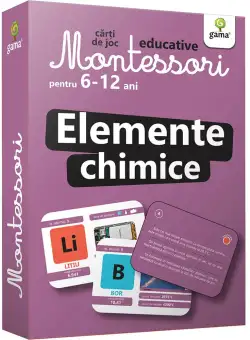 Carti de joc educative Montessori, Elemente chimice 6-12 ani