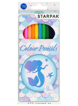 Creioane colorate, Starpak, Mermaid, 12 buc