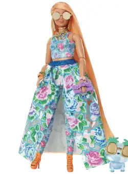 Papusa Barbie Extra Fancy, Model Floral