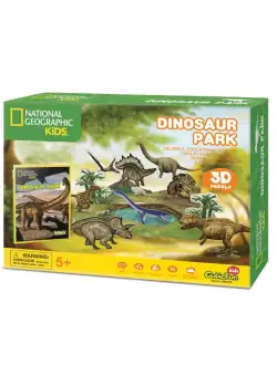 Puzzle CUBIC Fun National Geografic cu licenta globala Dino Park
