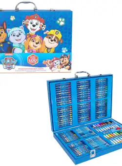 Set de colorat in trusa, Paw Patrol, 137 piese