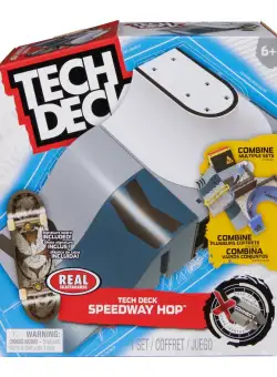 Set mini skateboard cu rampa, Tech Deck, Speedway Hop, 20144256