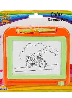 Tabla magnetica pentru desen Edu Sun, Color Doodle Fun, Portocaliu