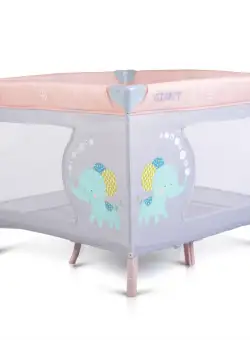 Tarc de joaca pliabil pentru copii 93x93 cm Giant Moni Giant Light Pink